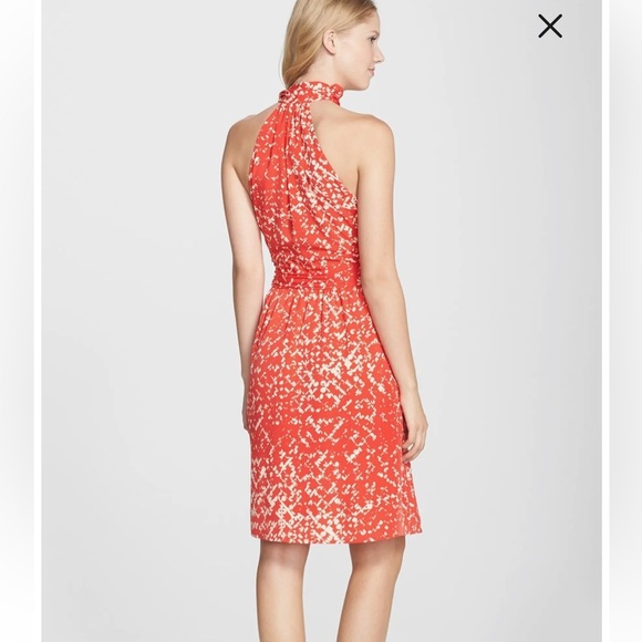 Cynthia Steffe Printed Crêpe de Chine Halter Dress NWT | size 10 - Picture 10 of 10